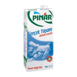 Pınar Yarım Yağlı Süt 1 Lt